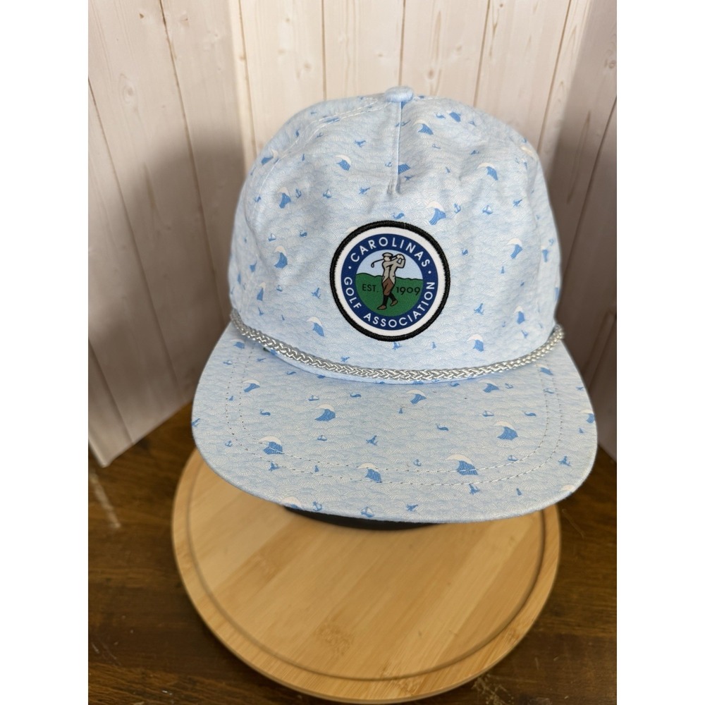 Carolinas Golf Association Imperial Rope Adjustable Strap Waves All Over Print‎